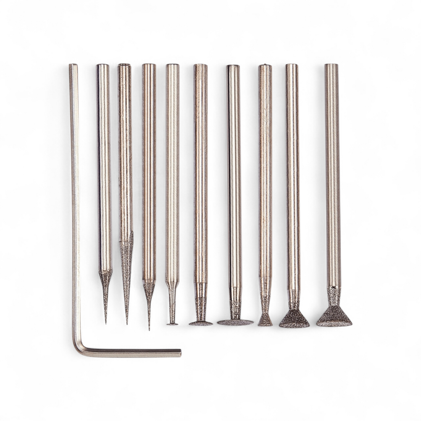 Grinding pen for trace repair, chip grinder, hole, cutting