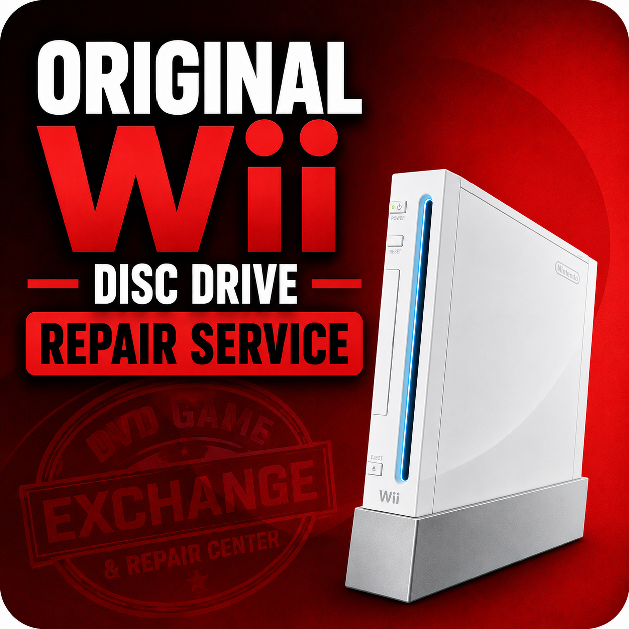 $99.99 Nintendo Wii Disc Drive Repair Service
