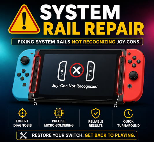 $69.99 Switch Joy-Con Sync & Rail Repair Service